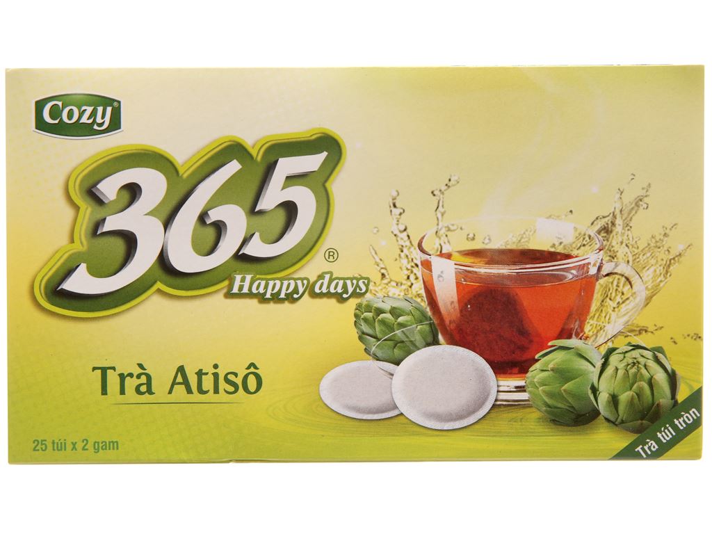 Trà Atisô Cozy 365 Happy Days hộp 50g (25 túi x 2g) 3