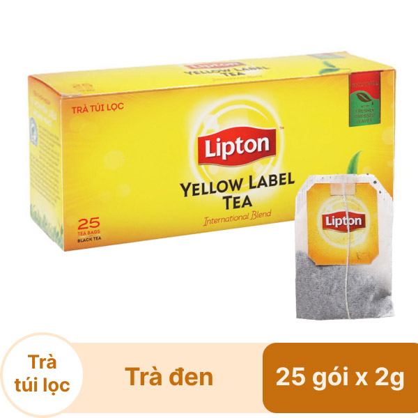 TRÀ LIPTON NHÃN VÀNG 100 TÚI HỘP SANG TRỌNG TẶNG QUÀ