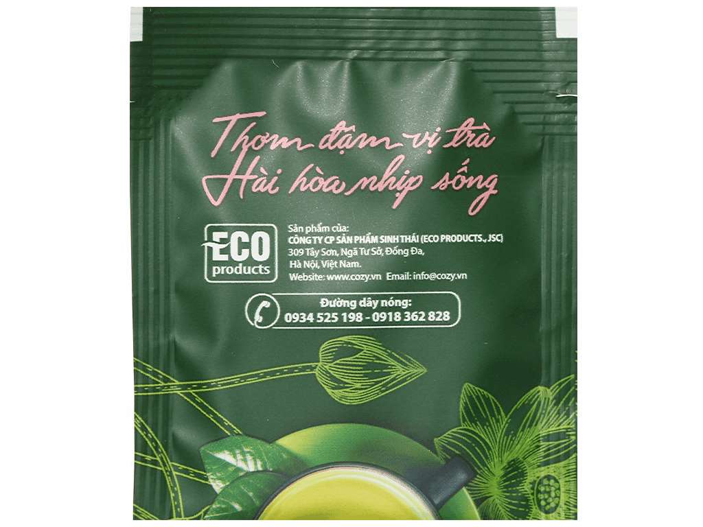 Trà Cozy hương sen hộp 50g (25 gói x 2g) 12