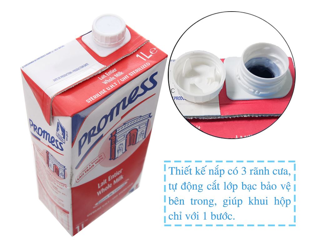 Sữa tươi nguyên kem Promess 1 lít giá tốt tại Bách hoá XANH
