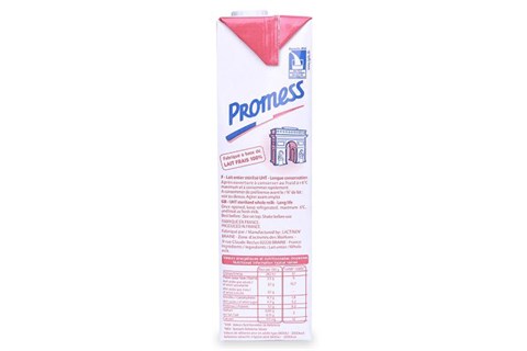Sữa Tươi Tiệt Trùng Promess Nguyên Kem Hộp 1L