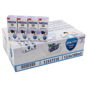 Thùng sữa tiệt trùng Nestle hương Việt quất hộp 180ml (48 hộp)