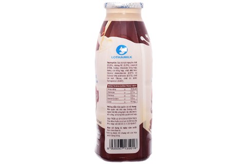 Sữa tươi tiệc trùng Lothamilk hương socola chai 180ml