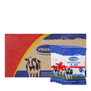 Thùng sữa dinh dưỡng Vinamilk Ít đường bịch 220ml (48 bịch)