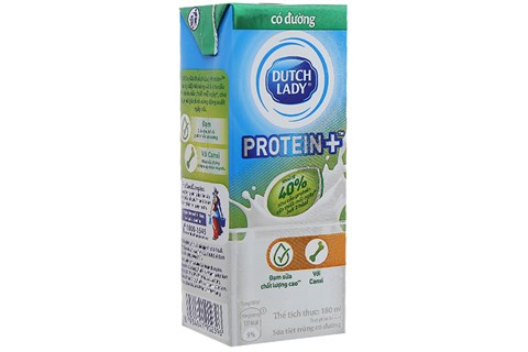Thùng Sữa tiệt trùng Cô Gái Hà Lan Protein có Đường hộp 180ml (48 hộp)-3