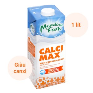 Sữa tươi tiệt trùng giàu canxi ít béo Meadow Fresh hộp 1 lít