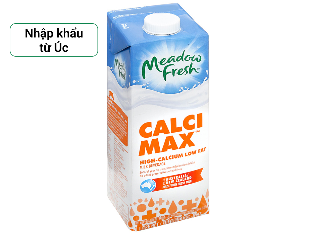Sữa tươi tiệt trùng giàu canxi ít béo Meadow Fresh hộp 1 lít sản xuất từ Úc 1