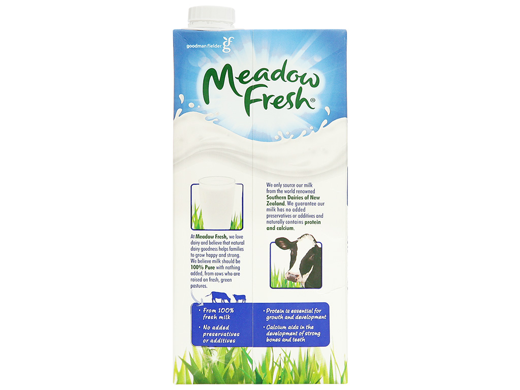 Sữa tươi tiệt trùng nguyên kem Meadow Fresh hộp 1 lít sản xuất từ Úc 3