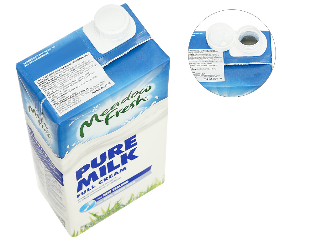 Sữa tươi tiệt trùng nguyên kem Meadow Fresh hộp 1 lít sản xuất từ Úc 6