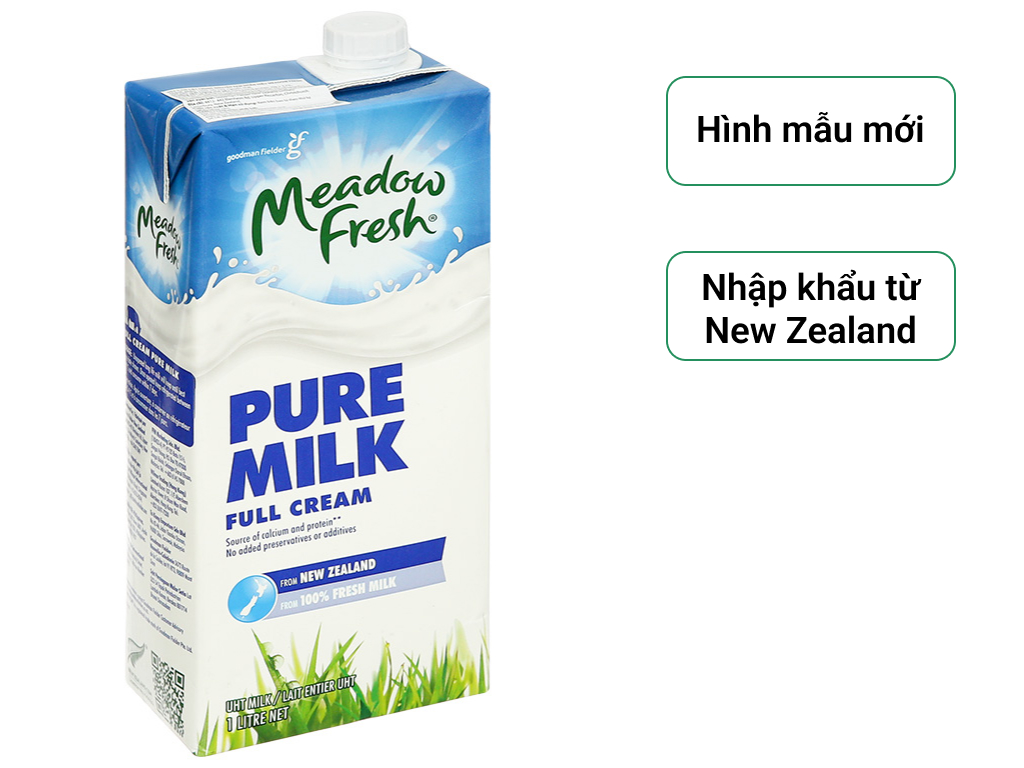 Sữa tươi tiệt trùng nguyên kem Meadow Fresh hộp 1 lít sản xuất từ Úc 1