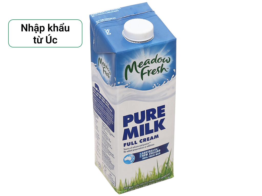 Sữa tươi tiệt trùng nguyên kem Meadow Fresh hộp 1 lít sản xuất từ Úc 1