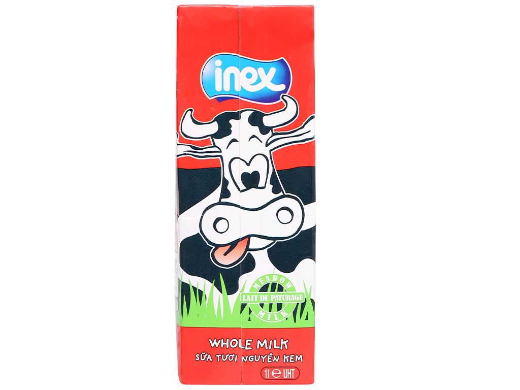 Sữa tươi nguyên kem không đường Inex hộp 1 lít 4