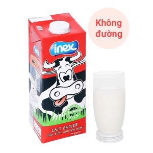 Sữa tươi nguyên kem không đường Inex hộp 1 lít
