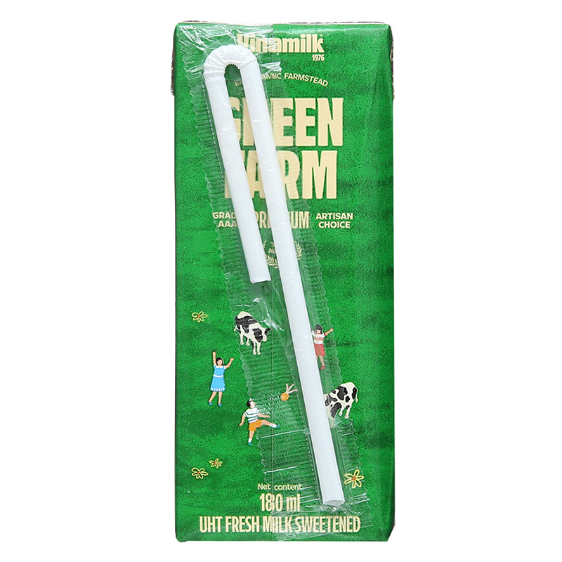 Thùng 48 hộp sữa tươi Vinamilk Green Farm có đường 180 ml (từ 1 tuổi) 8