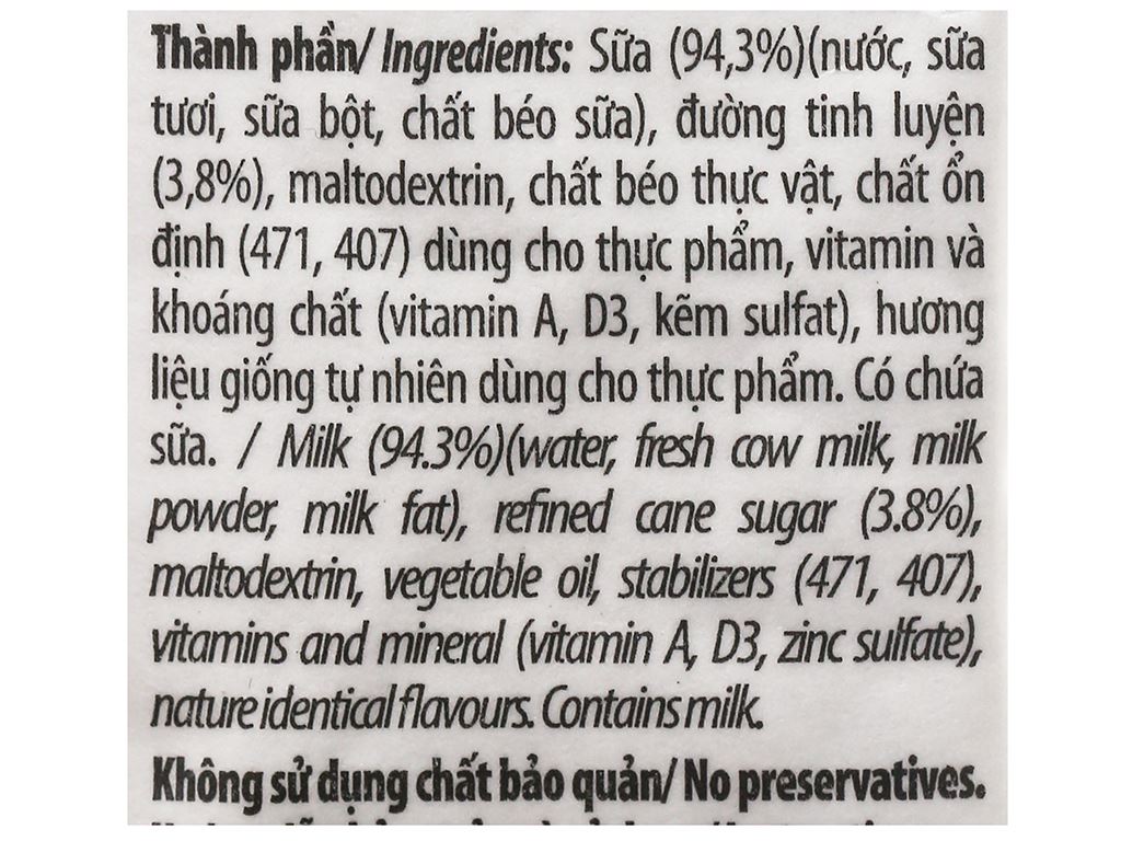 Thùng 48 bịch sữa dinh dưỡng có đường Nutimilk 220ml 4