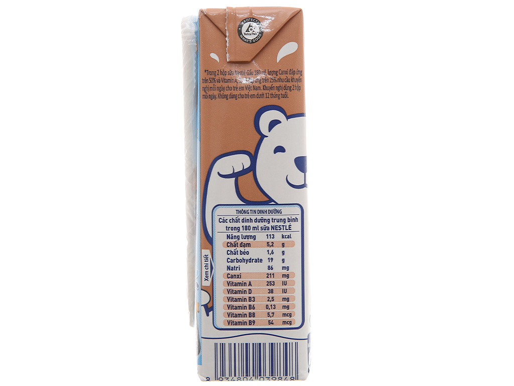 Thùng 48 hộp sữa tiệt trùng socola Nestlé 180ml 9