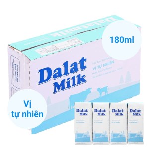 Sữa tiệt trùng không đường Dutch Lady Canxi & Protein bịch 210ml