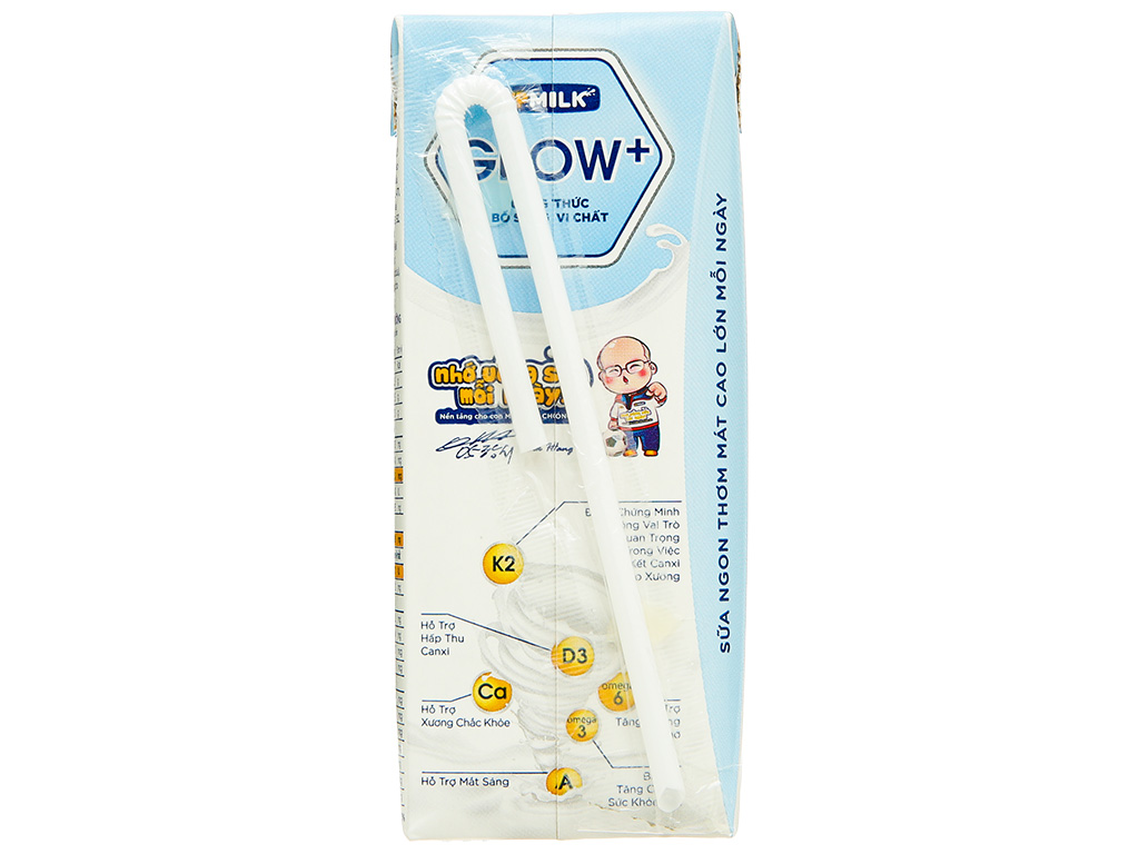 Lốc 4 hộp sữa tươi tiệt trùng có đường VPMilk Grow+ 180ml 6
