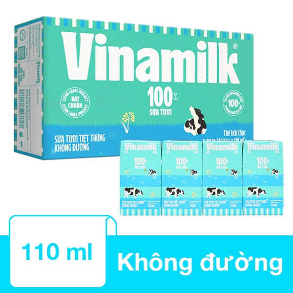 Đánh Giá Sữa Vinamilk Không Đường 110ml