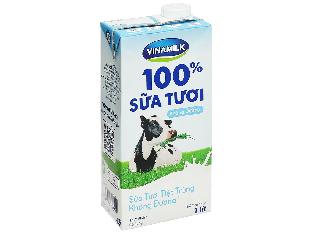 Sữa tươi không đường Vinamilk 1lít giá tốt tại Bách hoá XANH