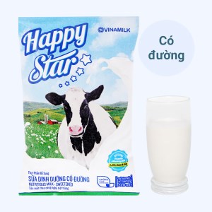 Sữa dinh dưỡng có đường Vinamilk Happy Star bịch 220ml