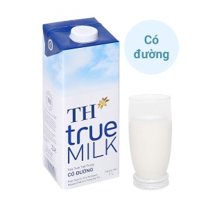 Sữa tươi tiệt trùng có đường TH true MILK hộp 1 lít