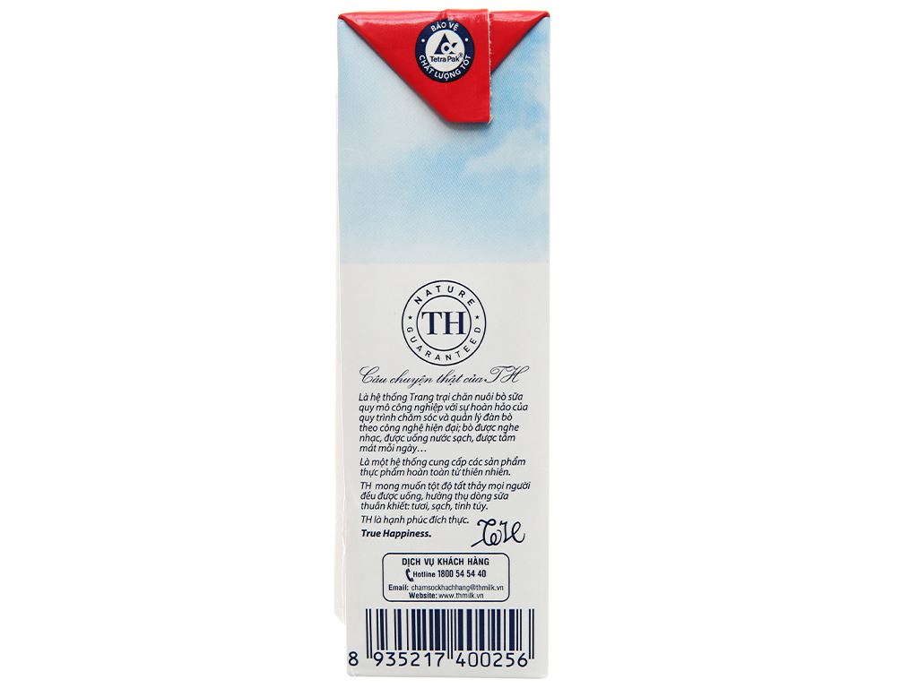 Lốc 4 hộp sữa tươi tiệt trùng hương dâu TH true MILK 180ml 8