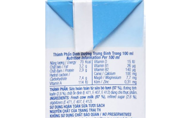 Thành phần dinh dưỡng Thành phần dinh dưỡng