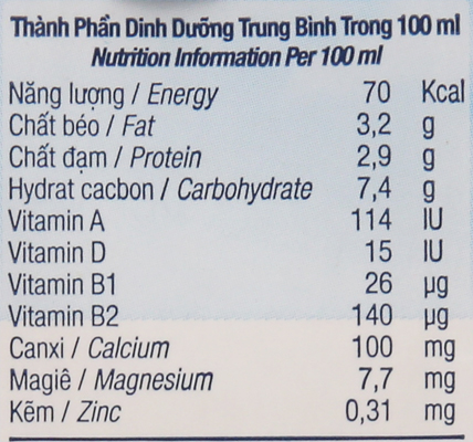 Lốc 4 hộp sữa tươi tiệt trùng ít đường TH true MILK 180ml 7