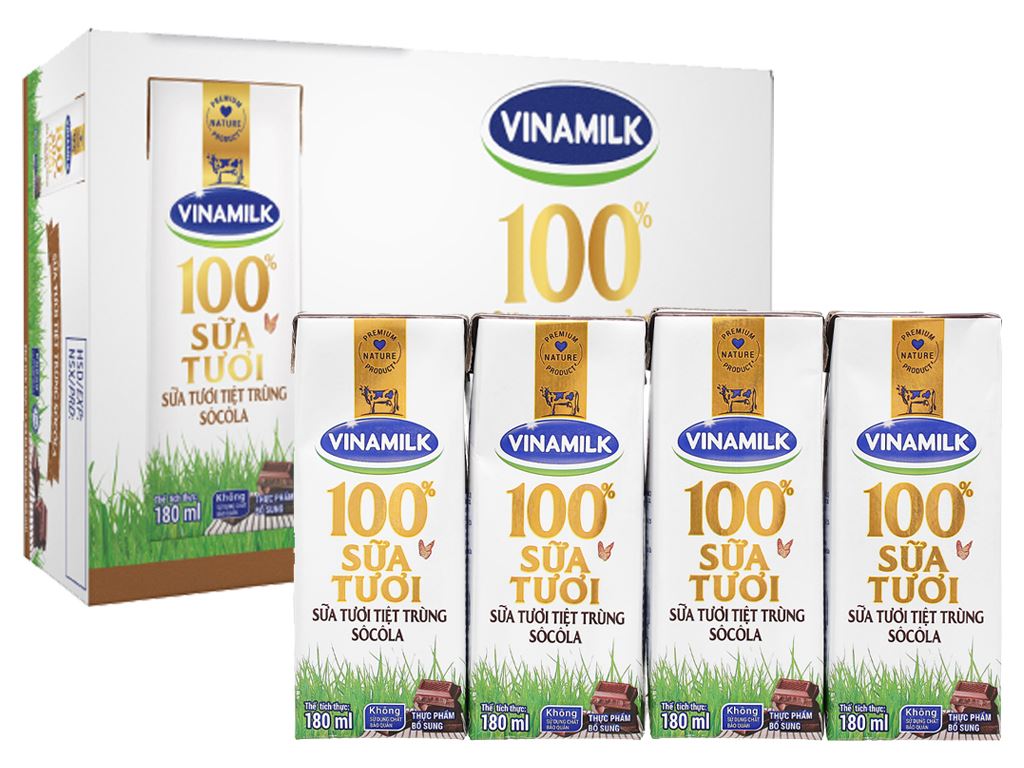 Thùng 48 hộp sữa tươi socola Vinamilk 180ml 1