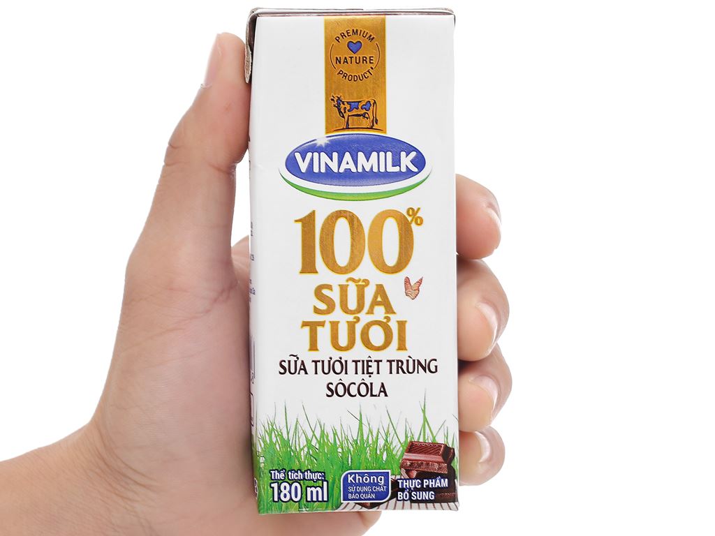 Thùng 48 hộp sữa tươi socola Vinamilk 180ml 6