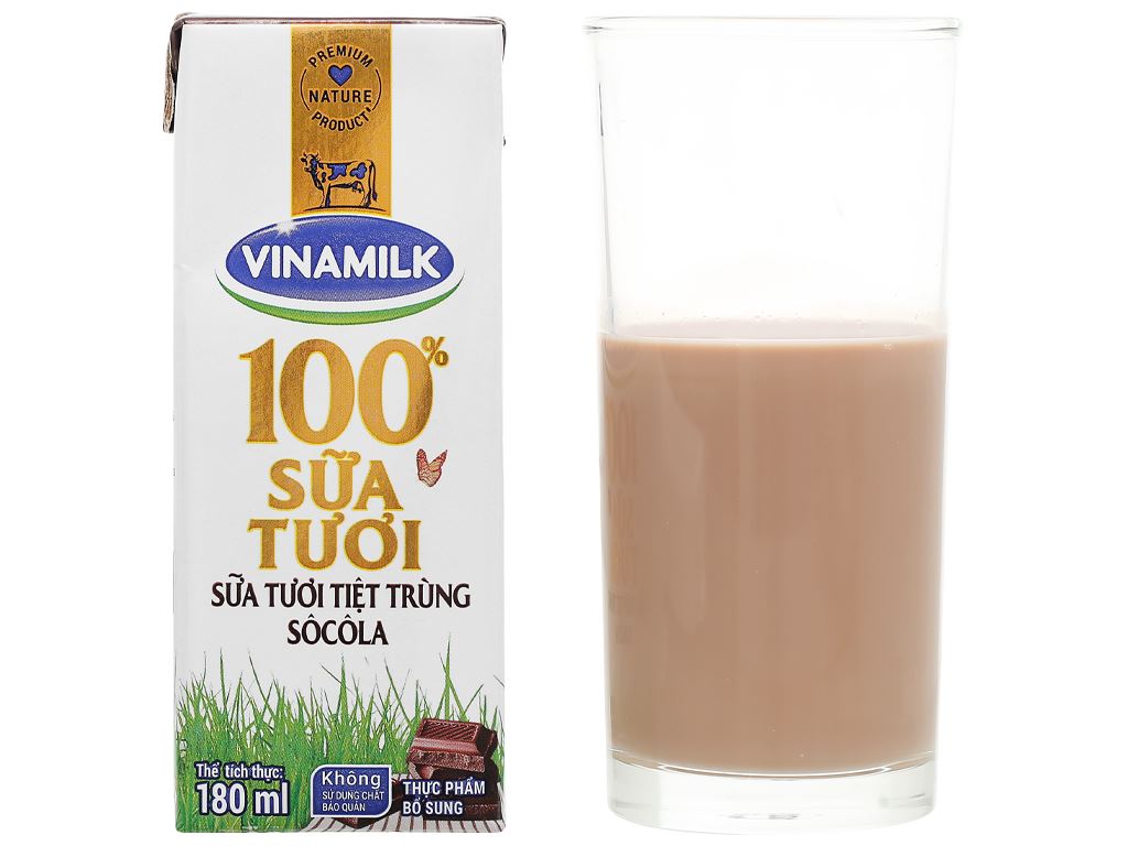 Thùng 48 hộp sữa tươi socola Vinamilk 180ml 7