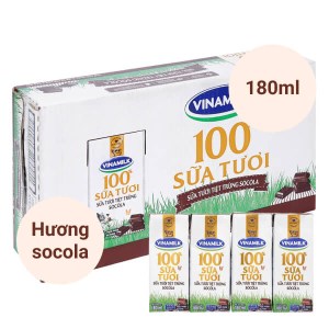 Thùng 48 hộp sữa tươi socola Vinamilk 180ml