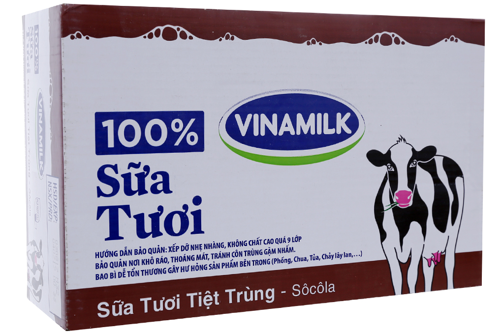 Sữa tươi tiệt trùng Vinamilk Socola hộp 180ml (thùng 48 hộp)