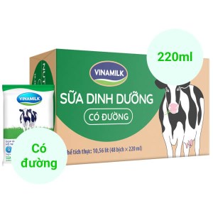 Thùng 48 bịch sữa dinh dưỡng có đường Vinamilk A&D3 220ml