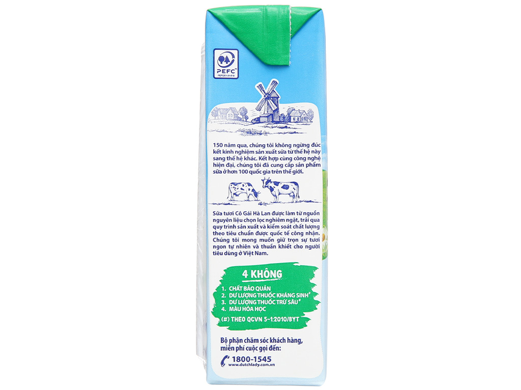 Thùng 48 hộp sữa tươi tiệt trùng có đường Dutch Lady 180ml 9