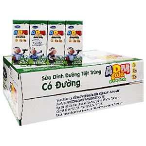 Thùng sữa dinh dưỡng tiệt trùng Vinamilk ADM Gold Có đường hộp 180ml (48 hộp)