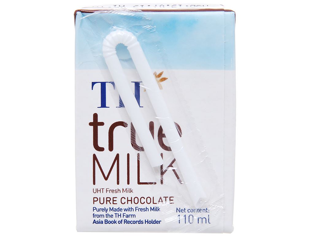 Thùng 48 hộp sữa tươi tiệt trùng socola TH true MILK 110ml 4