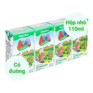 Lốc 4 hộp sữa dinh dưỡng có đường Vinamilk ADM 110ml