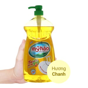 Nước rửa chén Mỹ Hảo 5X đậm đặc tinh dầu vỏ chanh chai 1.5kg
