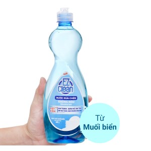 Nước rửa chén Ez Clean muối biển chai 800g