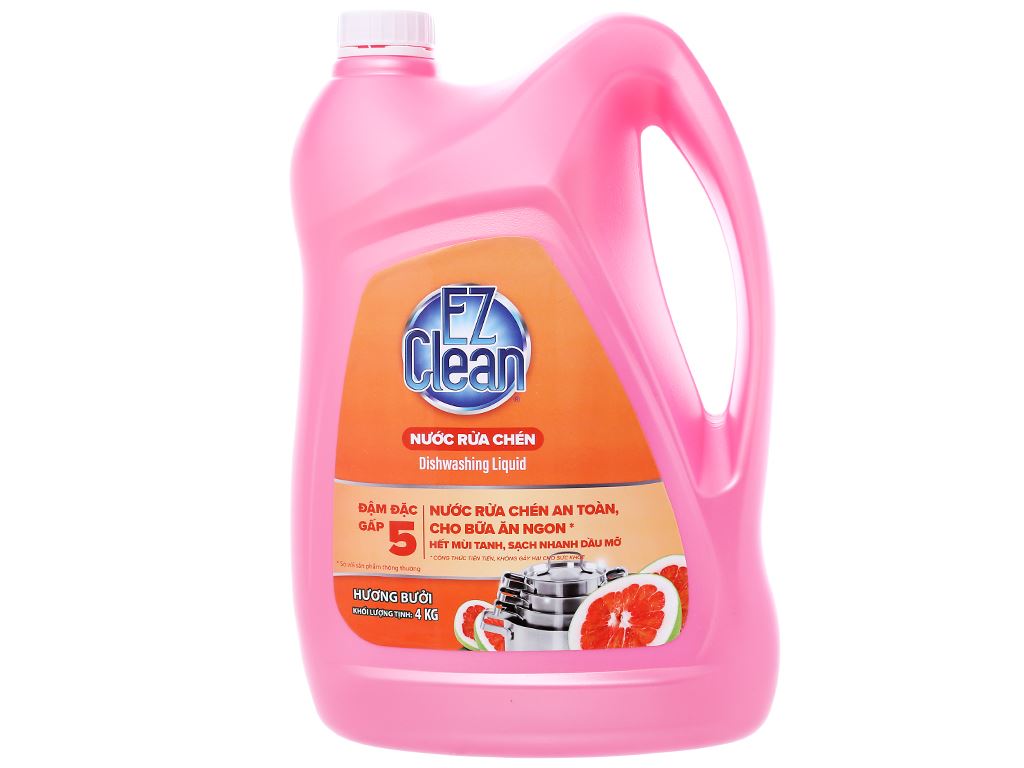 Nước rửa chén Ez Clean chiết xuất bưởi can 4kg 1