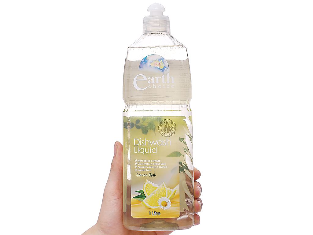 Nước rửa chén Earth Choice Lemon Fresh hương chanh chai 1 lít 5