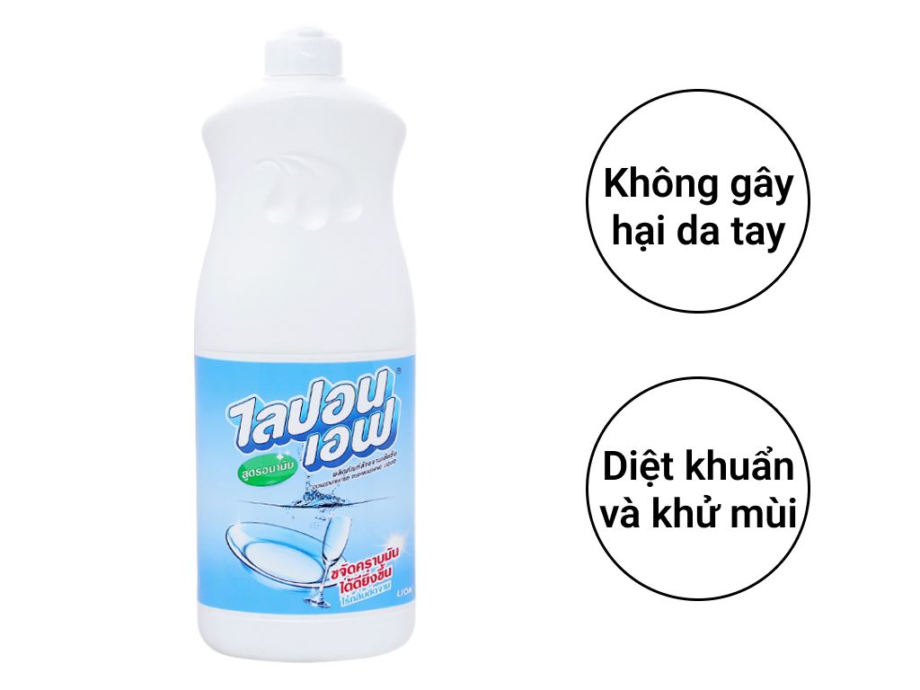 Nước rửa chén Lipon hương nhẹ nhàng chai 800ml 2