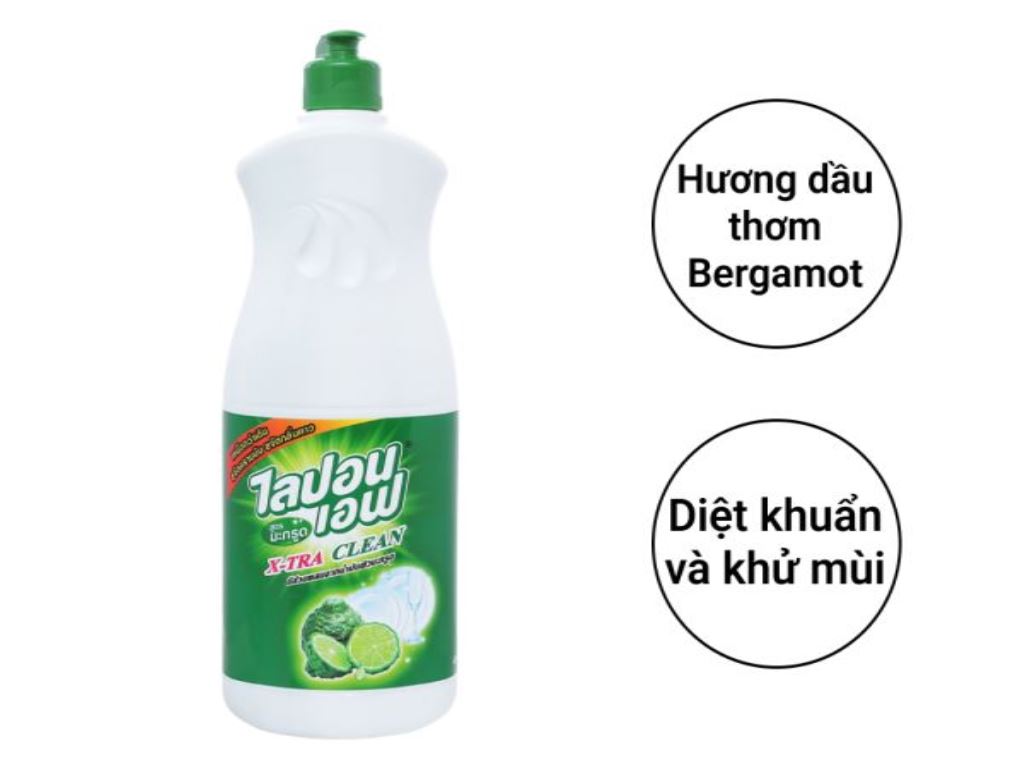 Nước rửa chén Lipon hương dầu thơm Bergamot chai 800ml 2