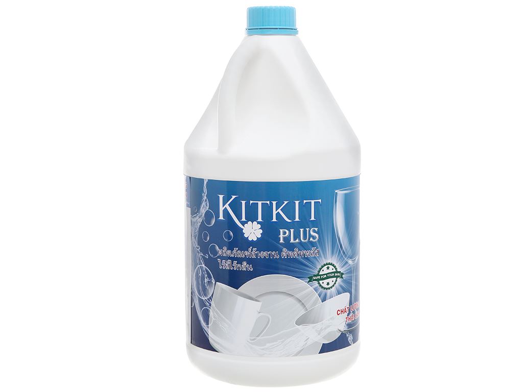 Nước rửa chén KitKit Plus không mùi can 3.5 lít 1