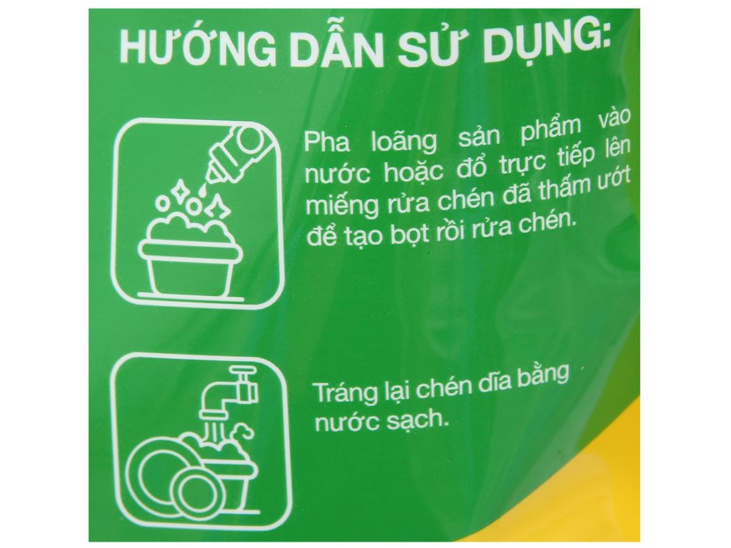 Nước rửa chén IZI HOME hương trà xanh muối biển túi 1.47 lít 4