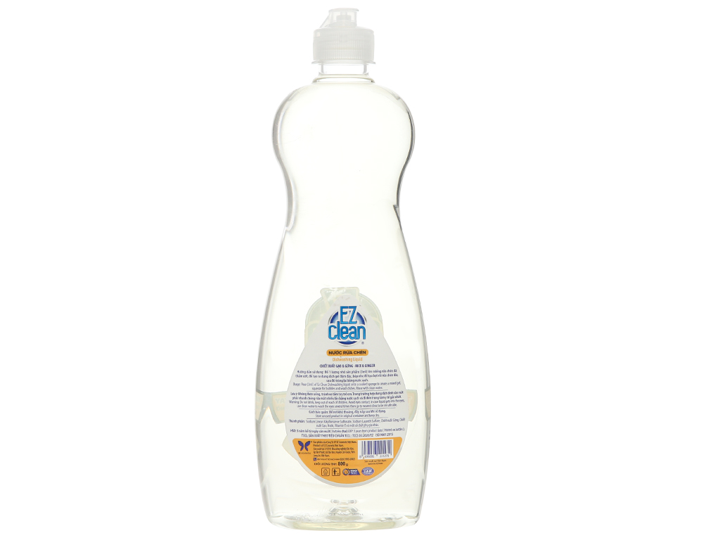 Nước rửa chén Ez Clean chiết xuất gạo và gừng chai 800g 3