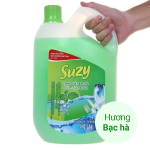 Nước rửa chén Suzy bạc hà can 3.9 lít