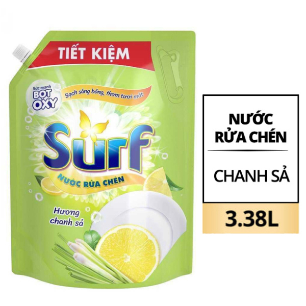 Nước rửa chén Surf chanh sả 3.38 lít